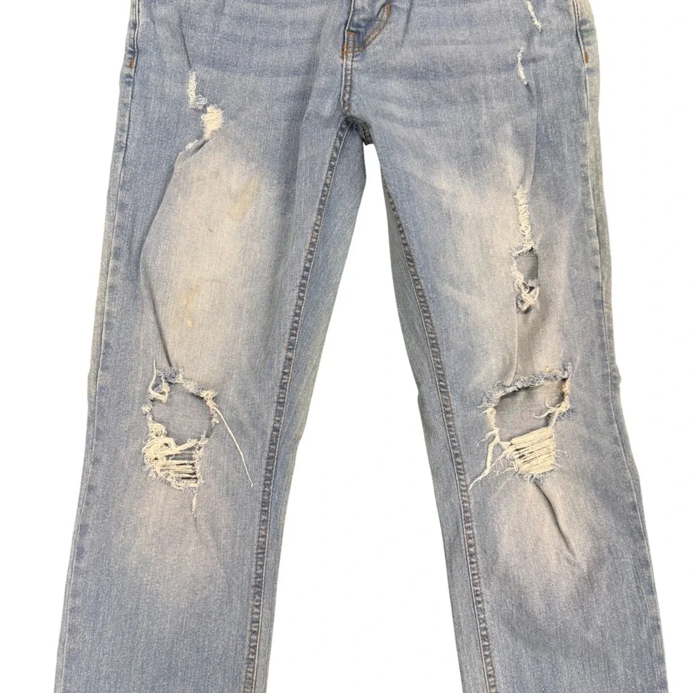 Ring of Fire Mens Skinny Distressed Light Wash Denim‎ Jeans